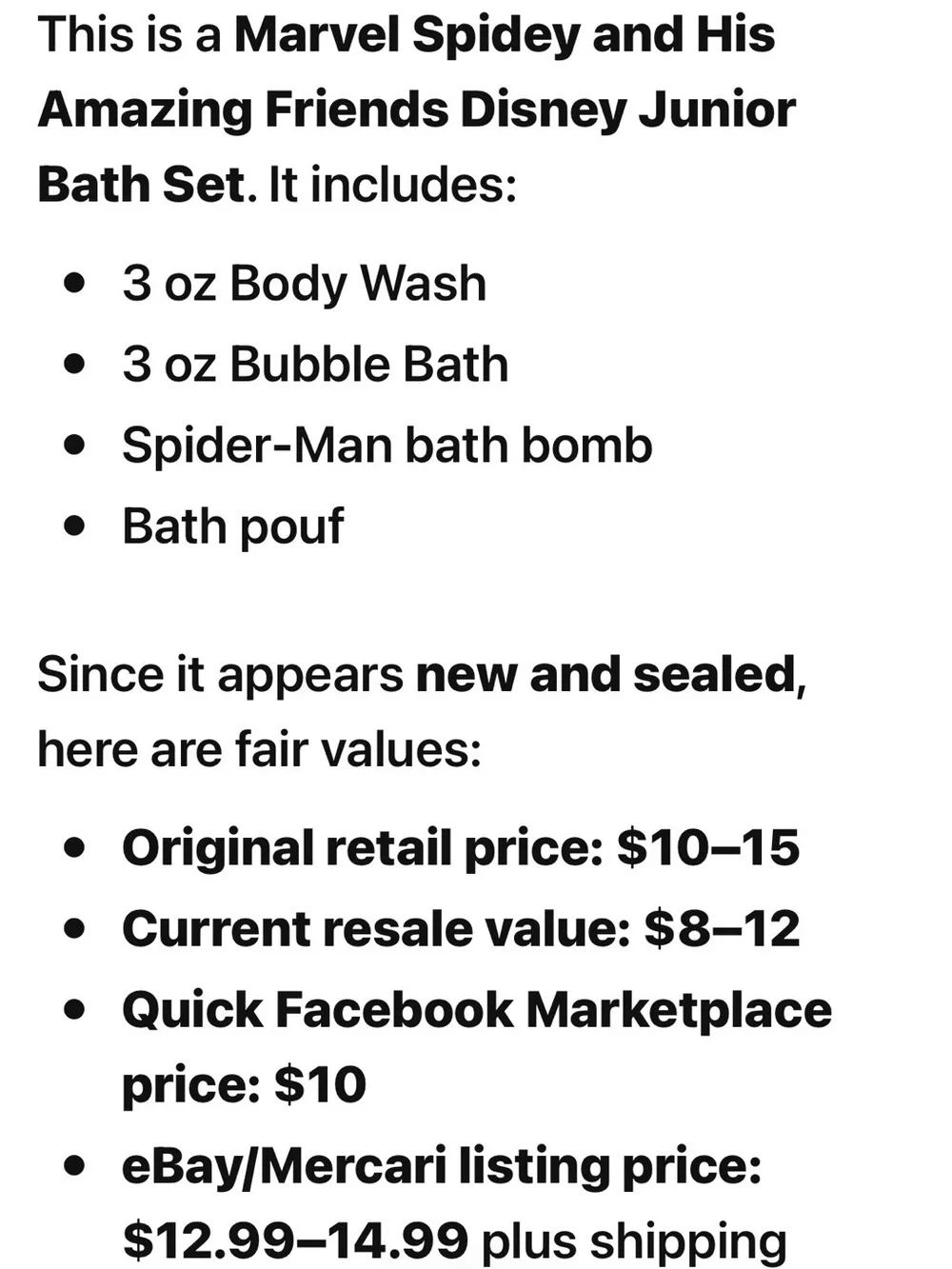 Disney Spidey Amazing Friends Kids Bath Set - Red & Blue